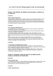 Loi n° 66-27 du 30 avril 1966 : Loi n° 66-27 du 30 avril 1966 promulguant le code du travail (extraits) | 